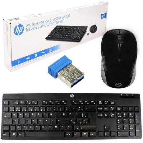 Kit Teclado e Mouse HP C200